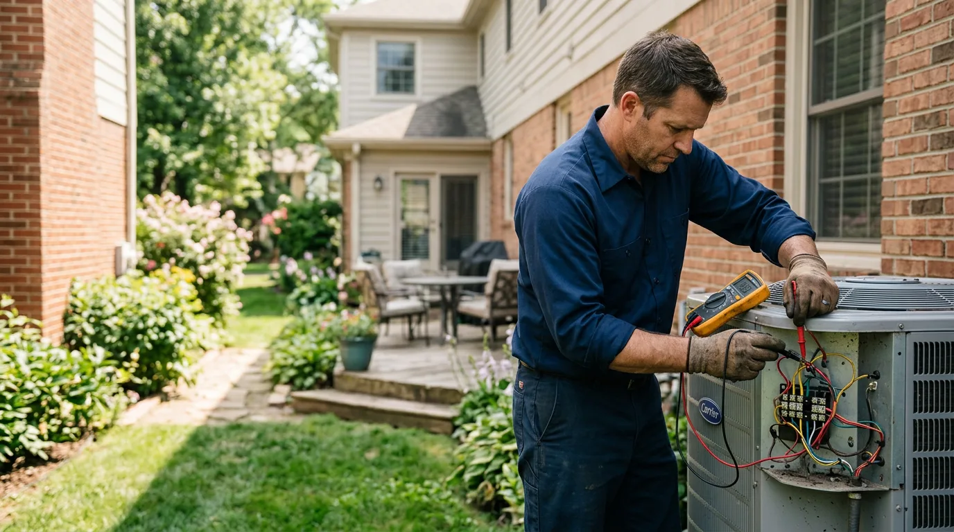 HVAC technician working near Wardsboro, VT